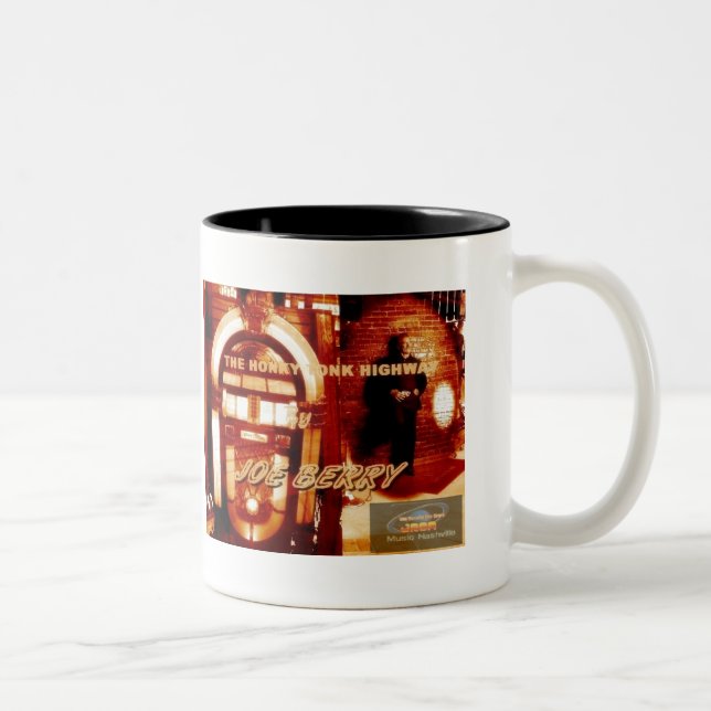 Die honkytonk-Landstraßen-Ausflug-Sammlung Zweifarbige Tasse (Rechts)