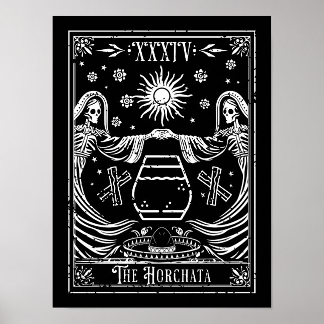 Die Horchata-Tarot-Karte Poster (Vorne)