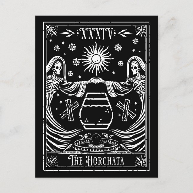 Die Horchata-Tarot-Karte Postkarte (Vorderseite)