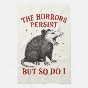 Die Horror bestehen fort, aber ich auch Geschirrtuch