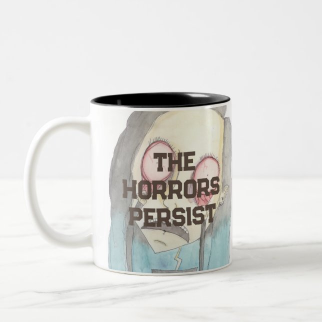 Die Horror halten an Zweifarbige Tasse (Links)