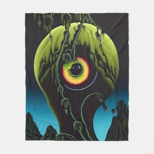 Die Horror-Pflanze mit dem Eyeball Fleecedecke