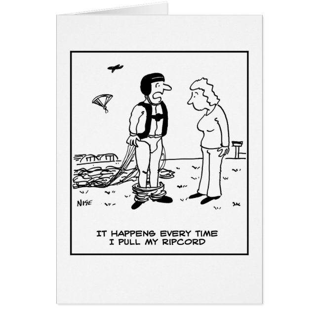 Die Hosen des Parachutisten fallen ab. (Vorne)