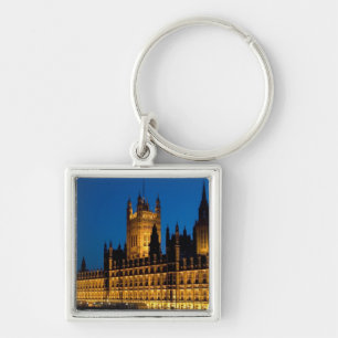 Die Houses of Parliament bei Nacht in der Stadt Schlüsselanhänger