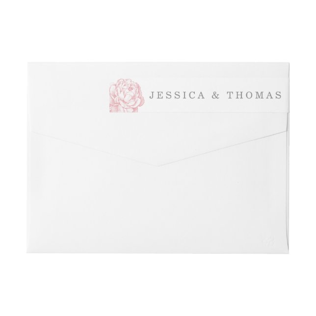 Die Hübsche Hochzeitskollektion der Peony Floral (Rückseite)