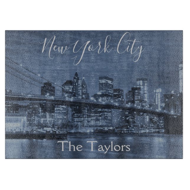 Die hübsche New Yorker City-Skyline Schneidebrett (Vorderseite)