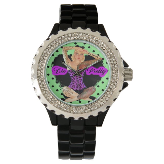 Die Hübsche Pinup Watch Armbanduhr (Vorderseite)