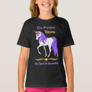 Die Hübschen Einhörner sind im Dezember Geboren T-Shirt