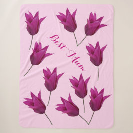 Die hübschen Tulpen der besten Mutter Sherpadecke