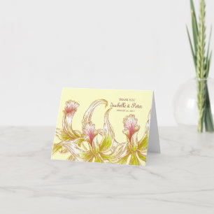 Die hübschen Wedding Orchideen danken Ihnen zu Dankeskarte