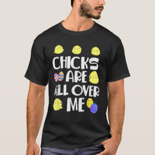 Die Hühner sind über mir lustige Ostertage T-Shirt