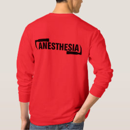 Die Hülsen-Anästhesie-Shirt der Männer langes T-Shirt