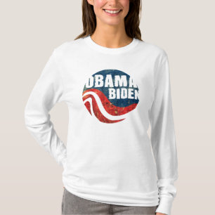 Die Hülsen-T-Shirt Frauen GrungeObama Biden lange T-Shirt