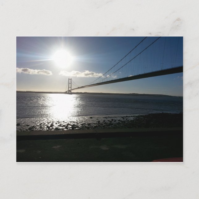 Die Humber-Brücke Postkarte (Vorderseite)