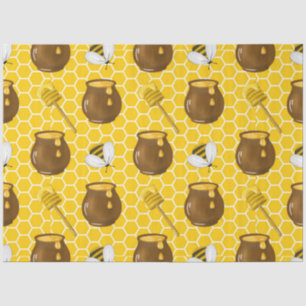 Die Hummel- und Honig-Serie Design 2 Seidenpapier