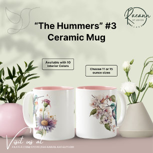 Die Hummers (#3) Kolibris Keramik-Tasse Zweifarbige Tasse
