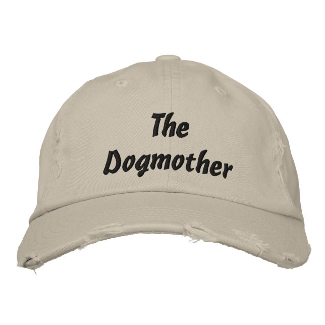 Die Hundemutter Bestickte Kappe (Vorderseite)