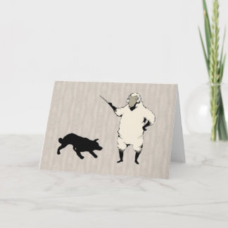 Die HundHerder~A Border-Collie Notecard Karte