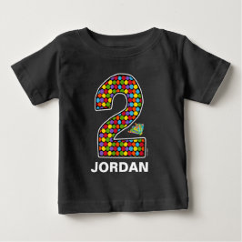 Die Hungersnot Raupe Chalkboard 2. Geburtstag Baby T-shirt
