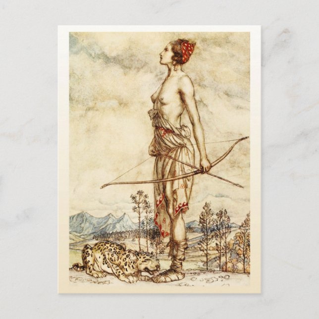 Die Huntress Diana Postkarte (Vorderseite)