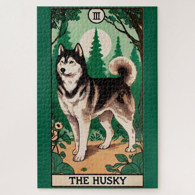 Die Husky-Tarot-Karte (Vertikal)