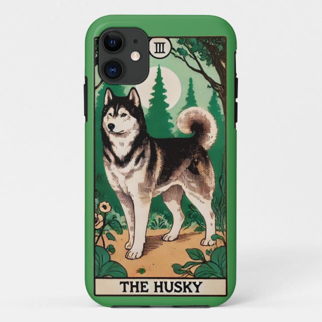 Die Husky-Tarot-Karte Case-Mate iPhone Hülle (Rückseite)