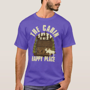 Die Hütte ist mein glücklicher Ort Camping-Geschen T-Shirt