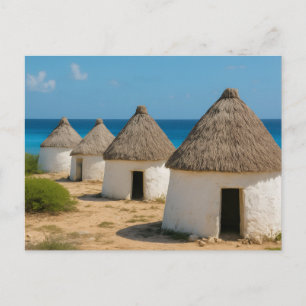 Die Hütten in Bonaire Postkarte