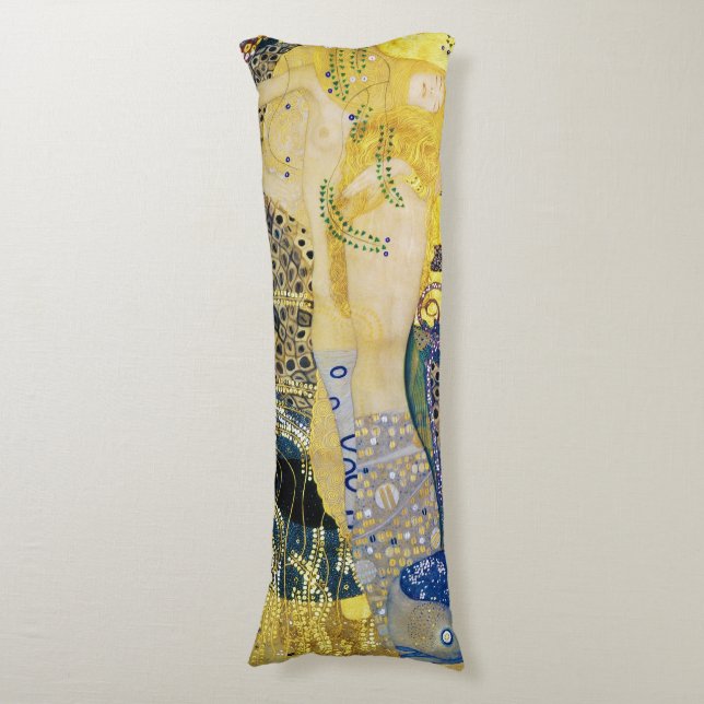 Die Hydra, Gustav Klimt Seitenschläferkissen (Vorderseite Vertikal)
