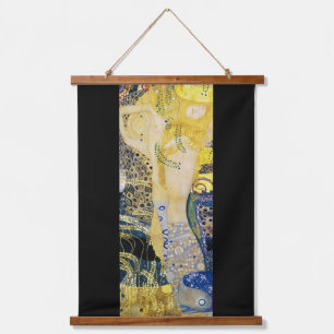 Die Hydra, Gustav Klimt Wandteppich Mit Holzrahmen