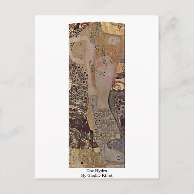 Die Hydra von Gustav Klimt Postkarte (Vorderseite)