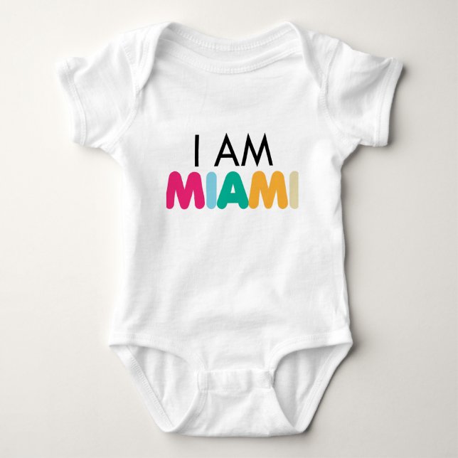 Die "I Am Miami" Baby Edition! Baby Strampler (Vorderseite)