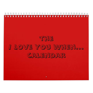 die i-Liebe Sie wenn… Kalender