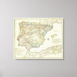 Die Iberische Halbinsel zu ihrer Kirche Leinwanddruck