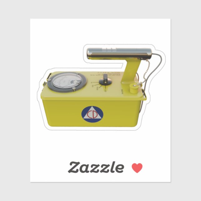 Die Iconic CD V-700 Geiger Counter Aufkleber (Blatt)