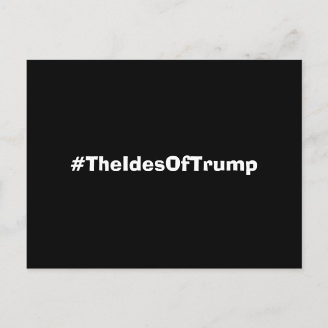 Die Ideen Trumps Hashtag Postkarte (Vorderseite)