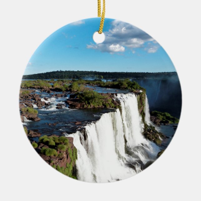 Die Iguaçu-Wasserfälle 3 Keramik Ornament (Vorne)