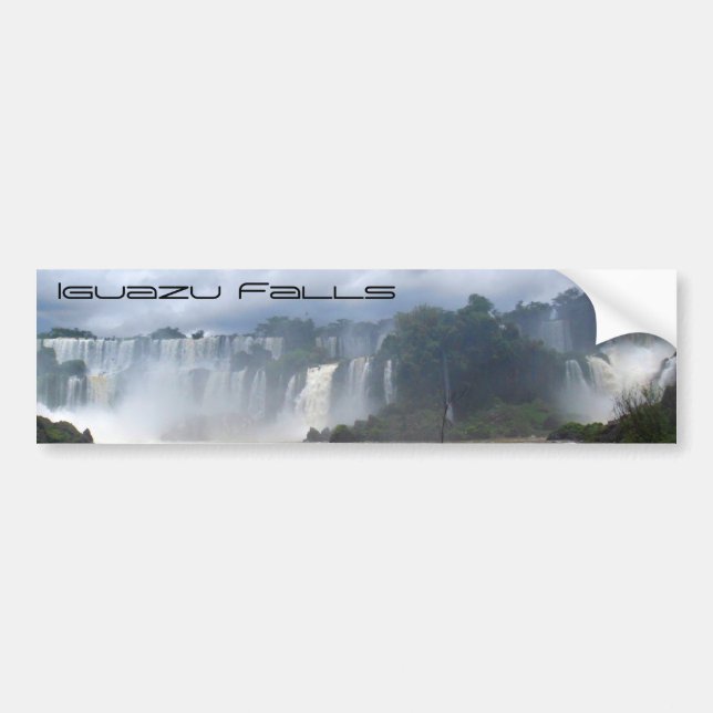 Die Iguaçu-Wasserfälle Autoaufkleber (Vorne)