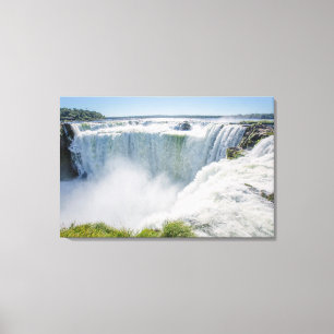Die Iguaçu-Wasserfälle, die Kehle der Teufel, Leinwanddruck