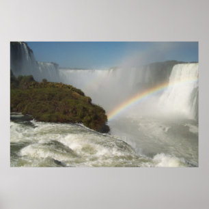 Die Iguaçu-Wasserfälle Regenbogen Poster