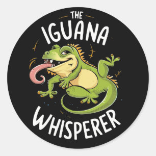 DIE IGUANA WHISPERIN RUNDER AUFKLEBER