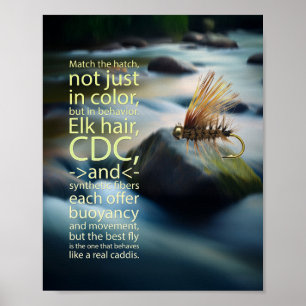 Die ikonische Elchhaar-Köcherfliege Poster