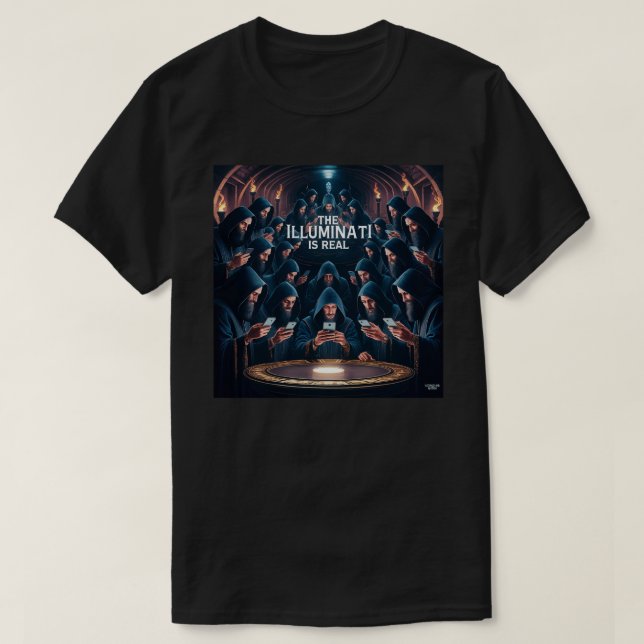 Die Illuminati ist echt T-Shirt (Design vorne)