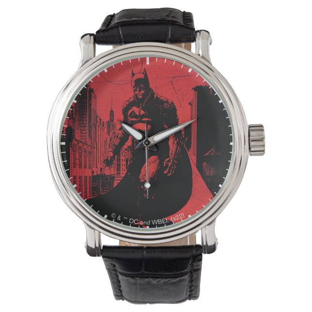 Die Illustration des Comic Batman Armbanduhr (Vorderseite)