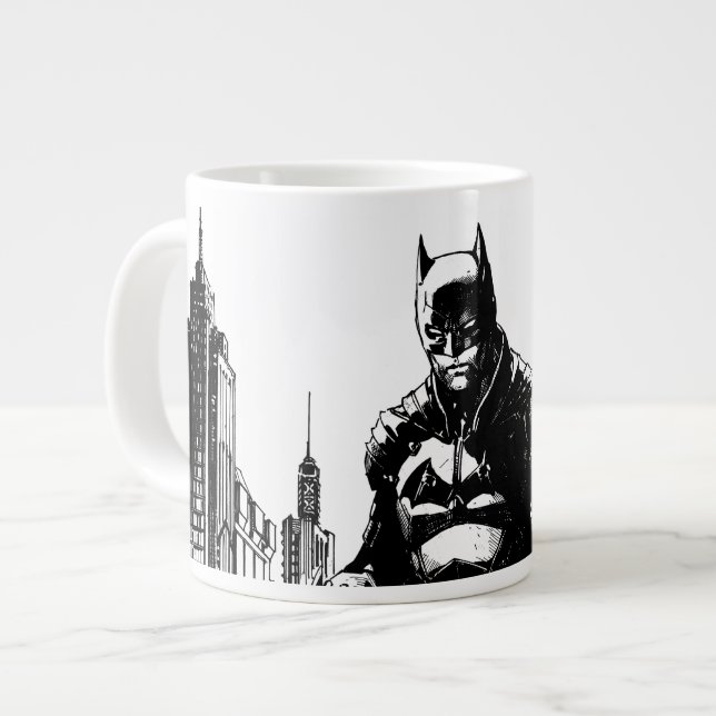 Die Illustration des Comic Batman Jumbo-Tasse (Vorderseite Links)