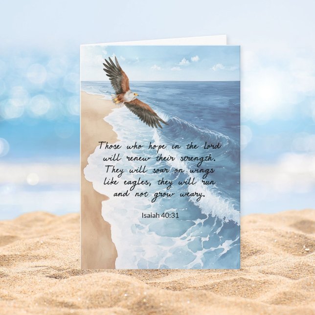 Die im Herrn Jesaja hoffen 40:31 Glaube Karte (Von Creator hochgeladen)