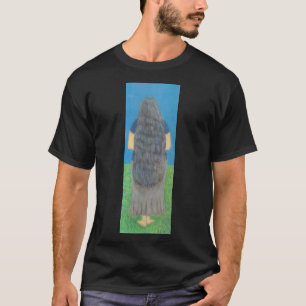 Die immer mein langes Haar-Down-Shirt tragen T-Shirt