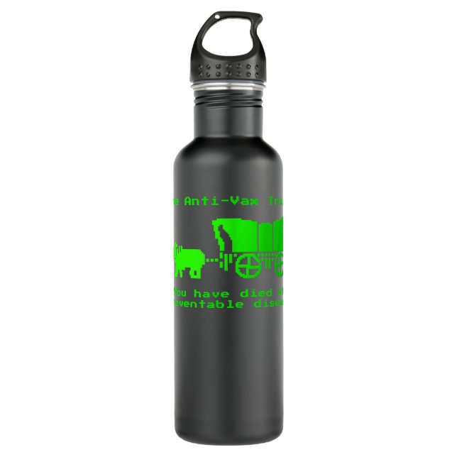 Die Impfung gegen Vax Trail Pro Vax Edelstahlflasche (Vorderseite)