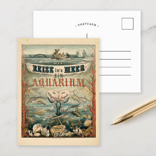 Die in Meer, Ein Aquarium   Carl Reinhardt Postkarte