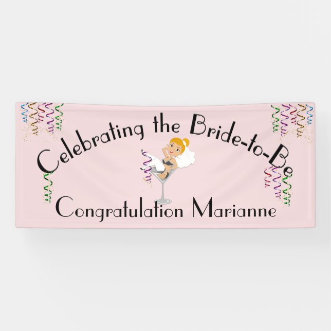 Die Ingwer Braut zum Duschen / Party Banner (Horizontal)